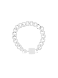 Collier cadenas key&lock main lab - Blanc