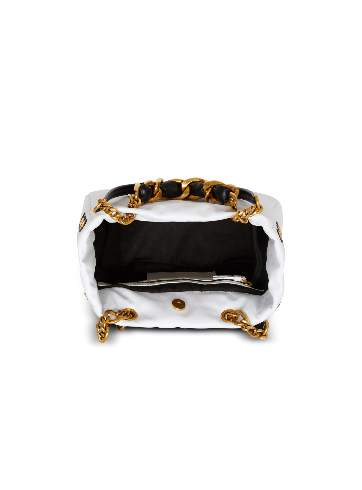 1945 soft en cuir sac - Blanc & Noir