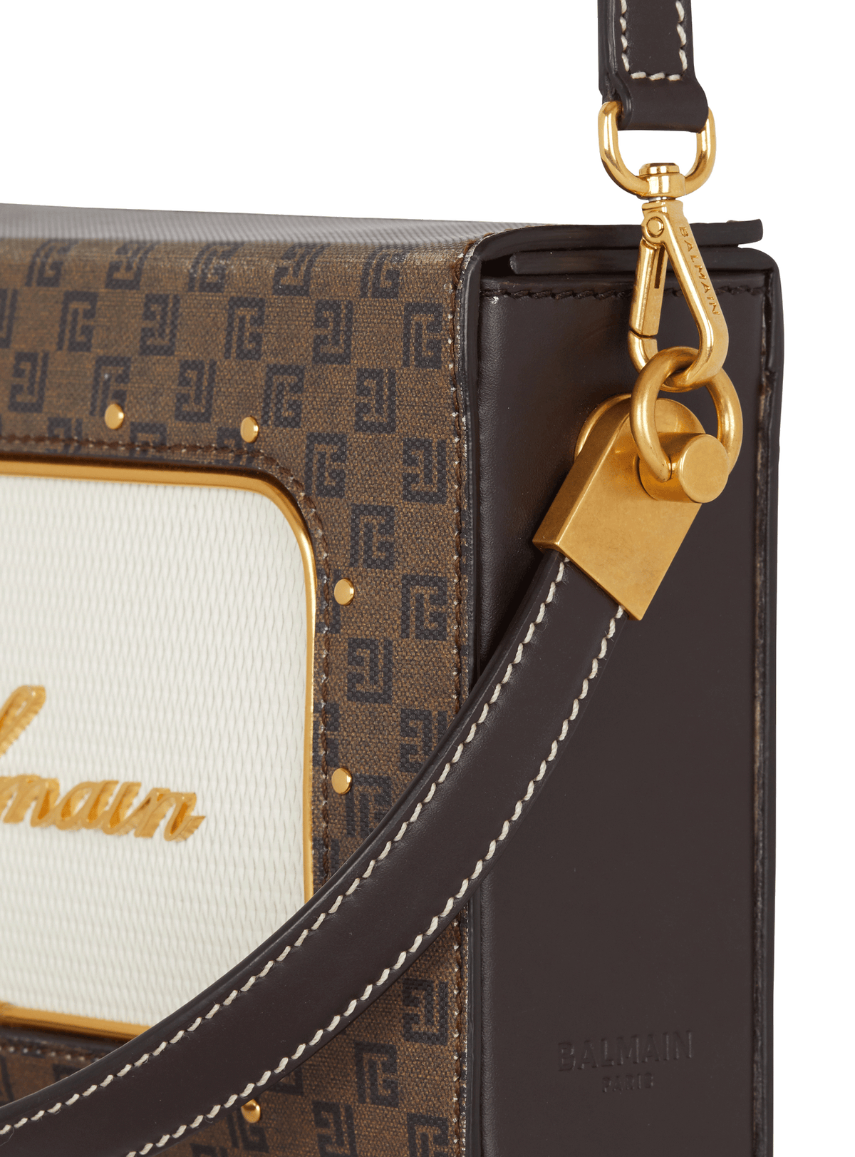 Sac radio monogramme signature - Marron