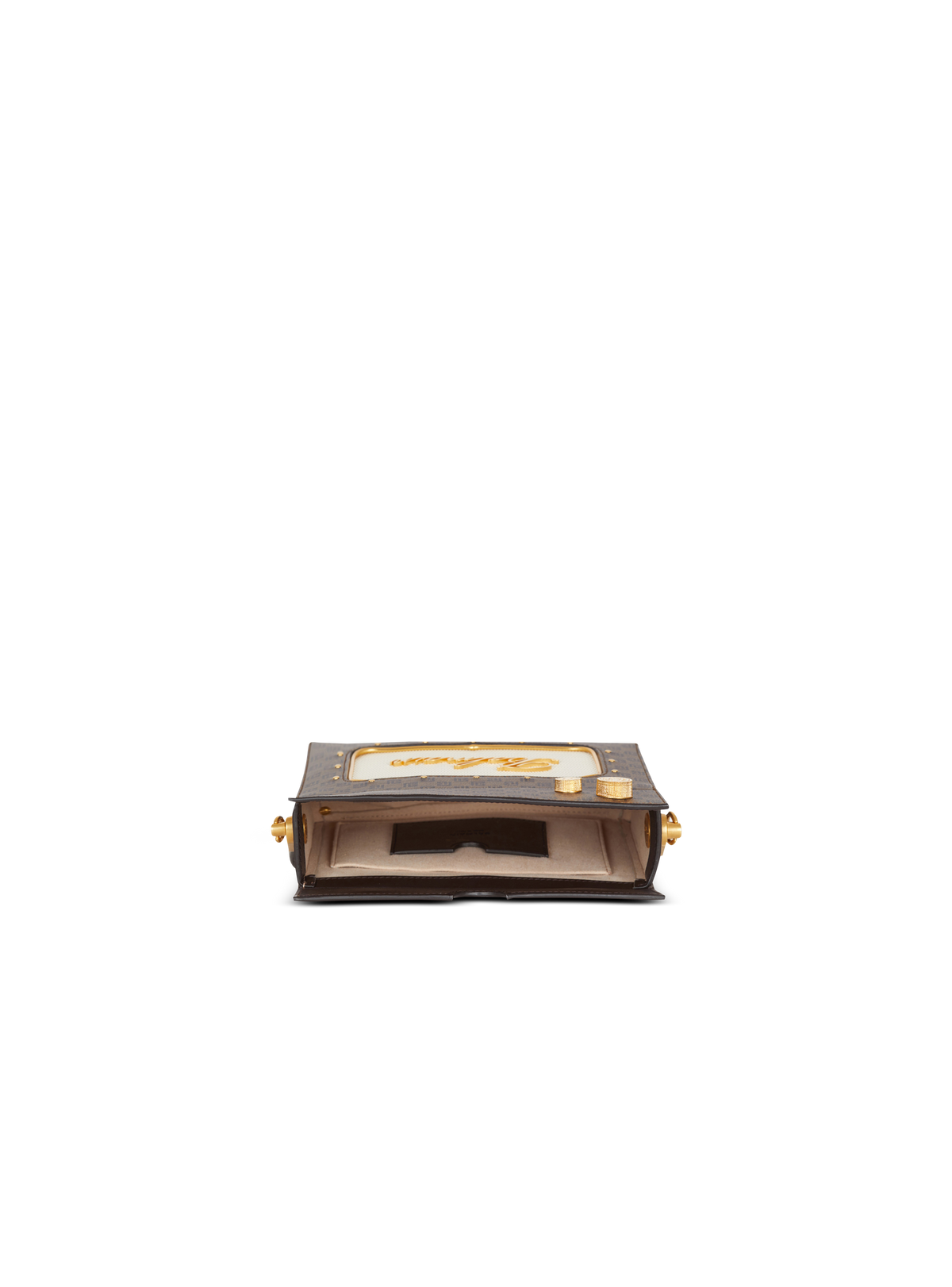 Sac radio monogramme signature - Marron