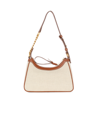 Sac b-army canvas en toile avec empiècements en cuir - Naturel & Marron