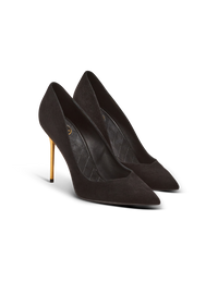 Escarpins cuir en daim - Noir