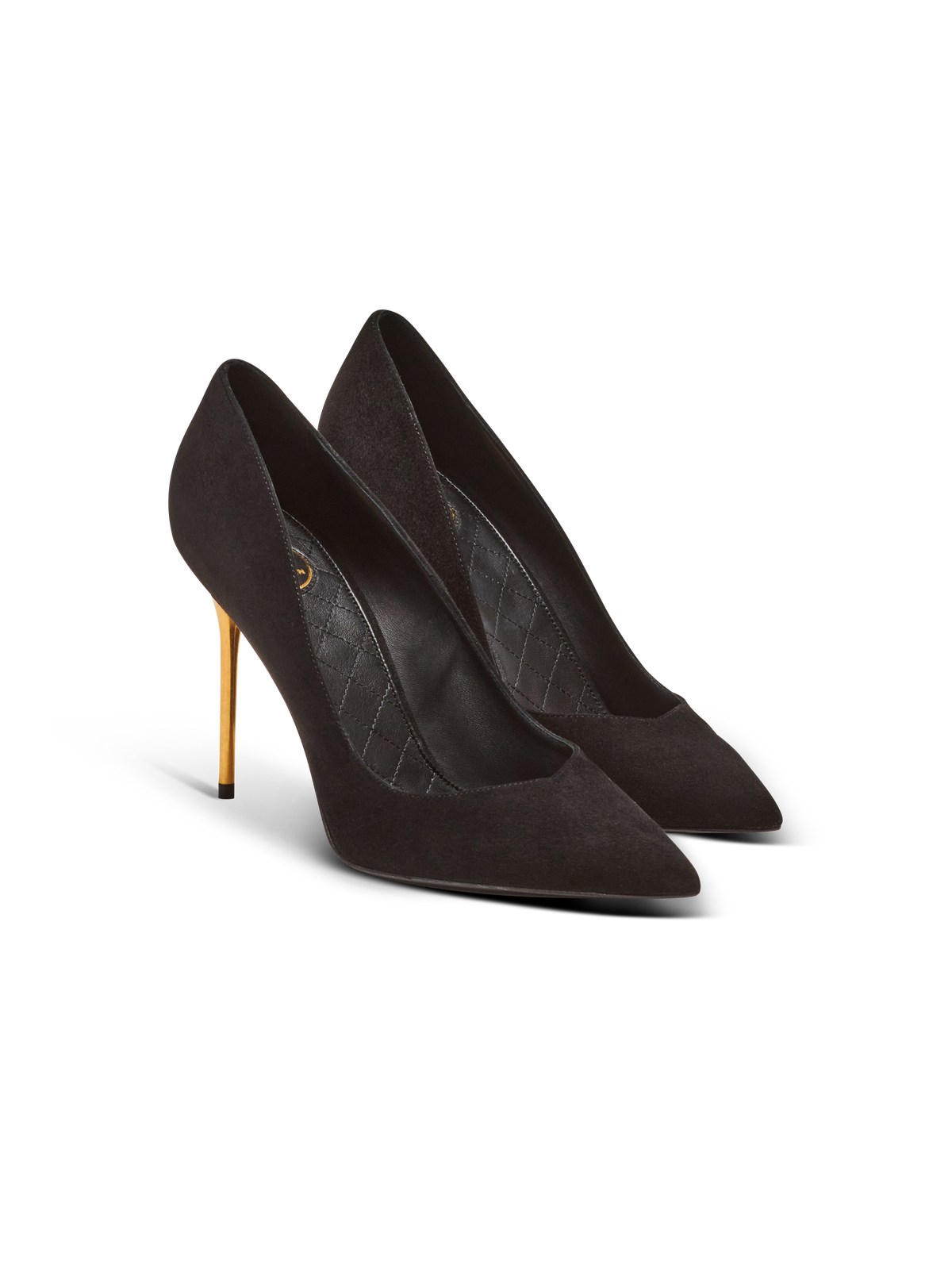 Escarpins cuir en daim - Noir