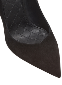 Escarpins cuir en daim - Noir