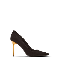 Escarpins cuir en daim - Noir