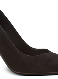 Escarpins cuir en daim - Noir