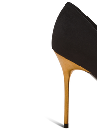 Escarpins cuir en daim - Noir