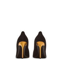 Escarpins cuir en daim - Noir