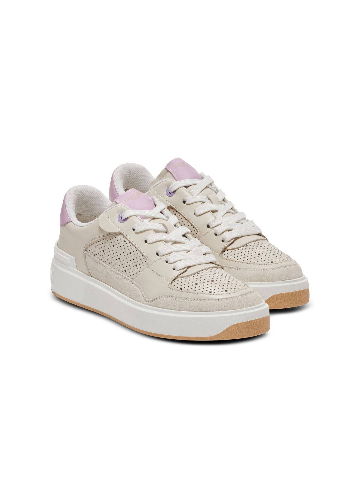 Baskets b-court flip en cuir - Creme