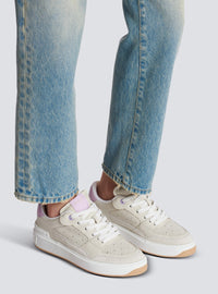 Baskets b-court flip en cuir - Creme