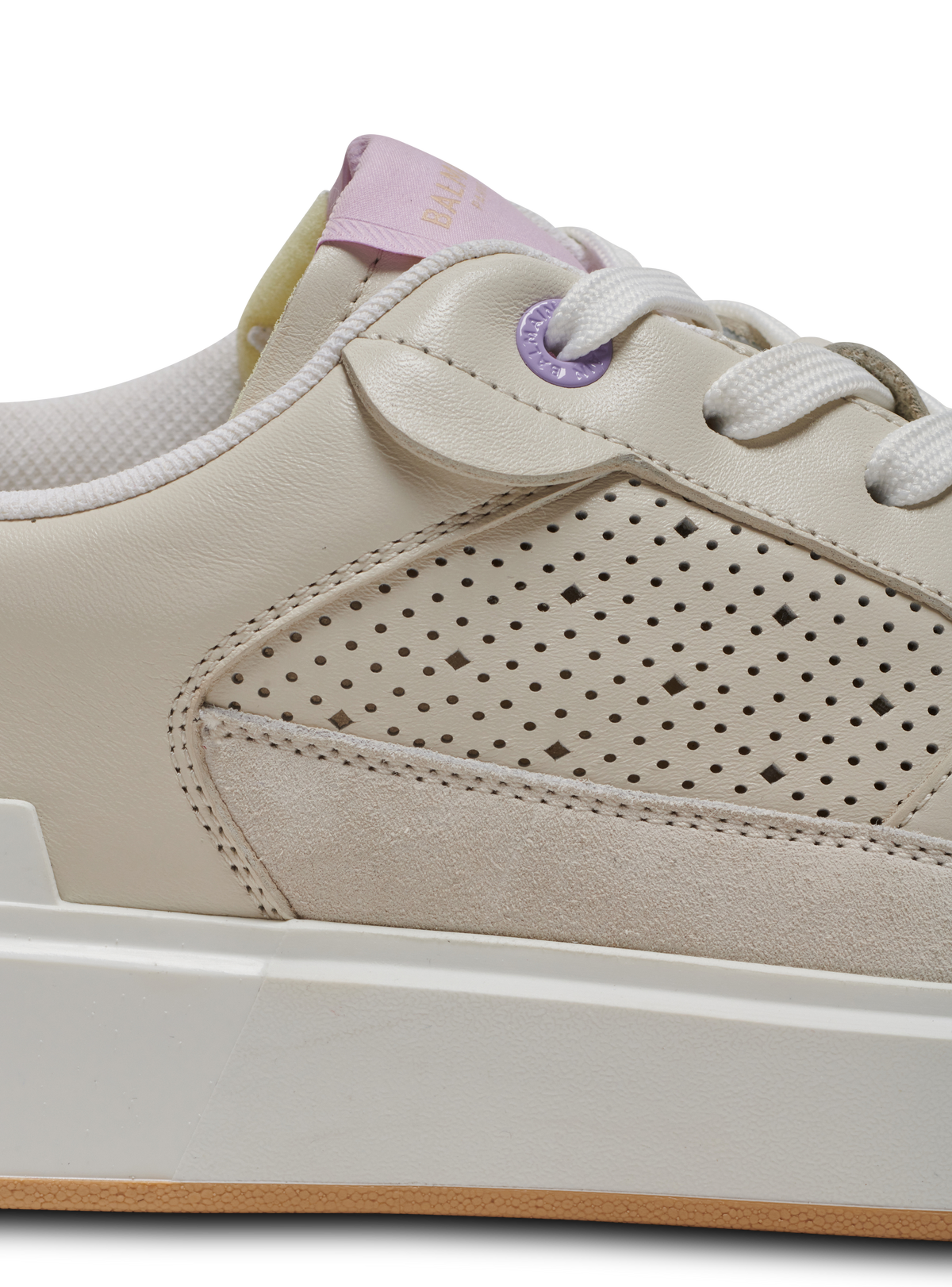 Baskets b-court flip en cuir - Creme