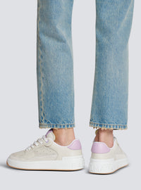 Baskets b-court flip en cuir - Creme
