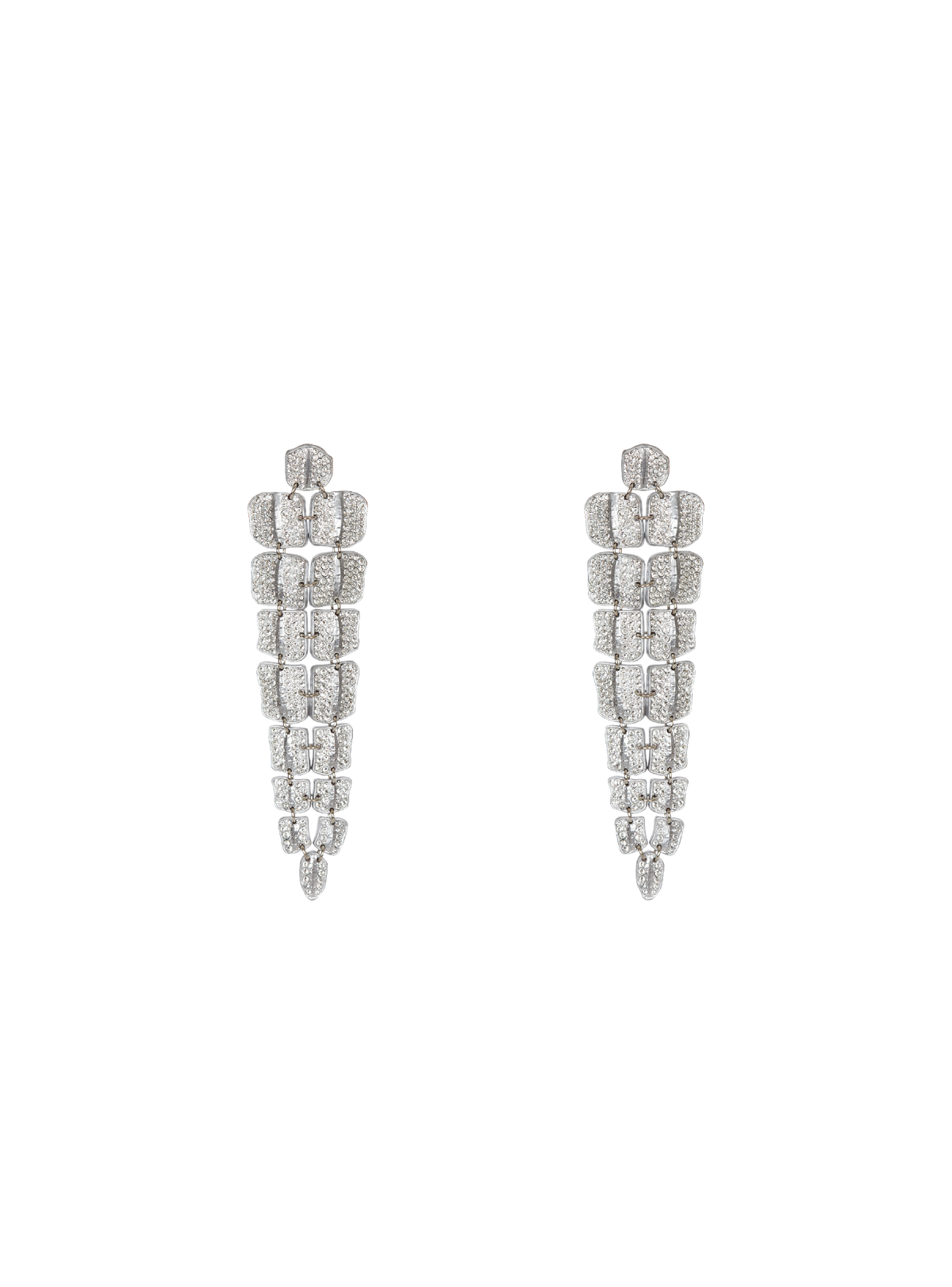 Boucles d’oreilles crocodile à cristaux - Cristal