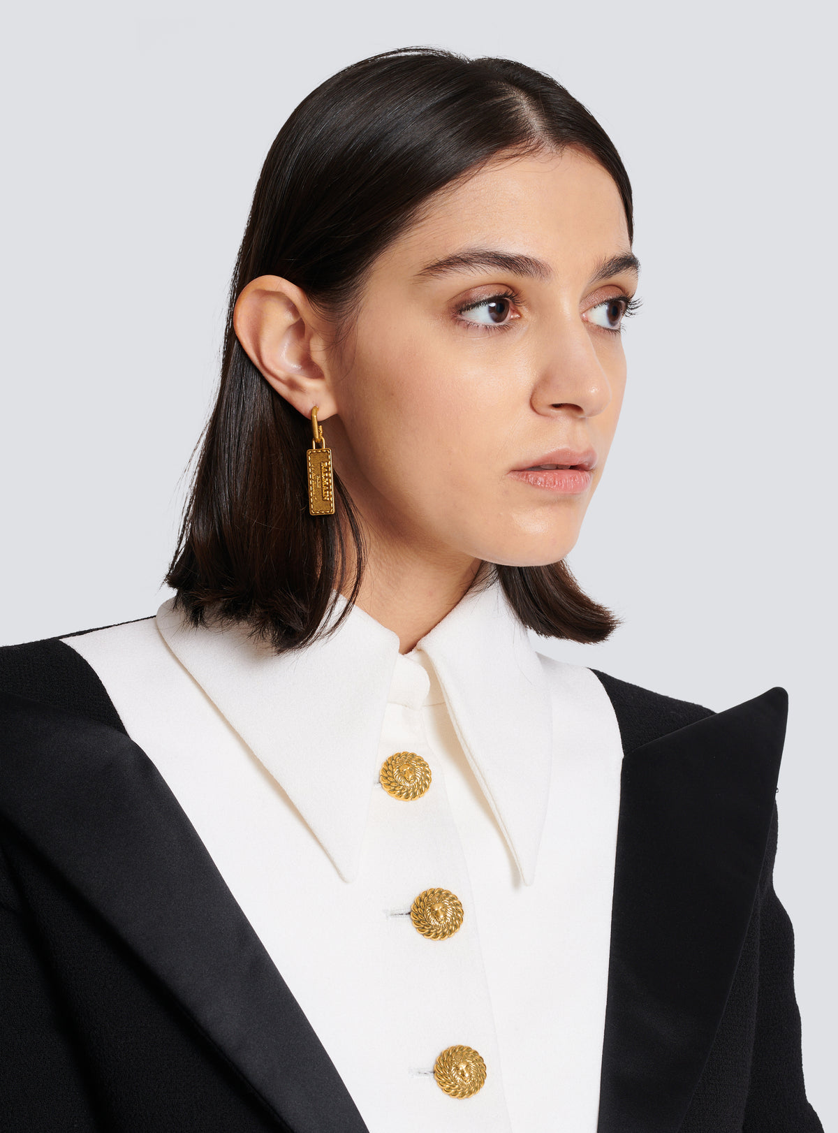 Boucles d’oreilles tubular balmain signature - Or