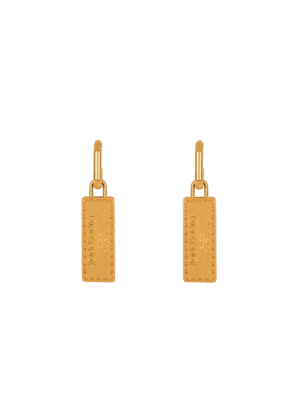 Boucles d’oreilles tubular balmain signature - Or