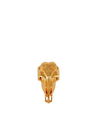 Bague crâne de buffle en laiton - Or