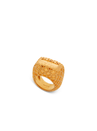 Bague résille balmain signature - Or