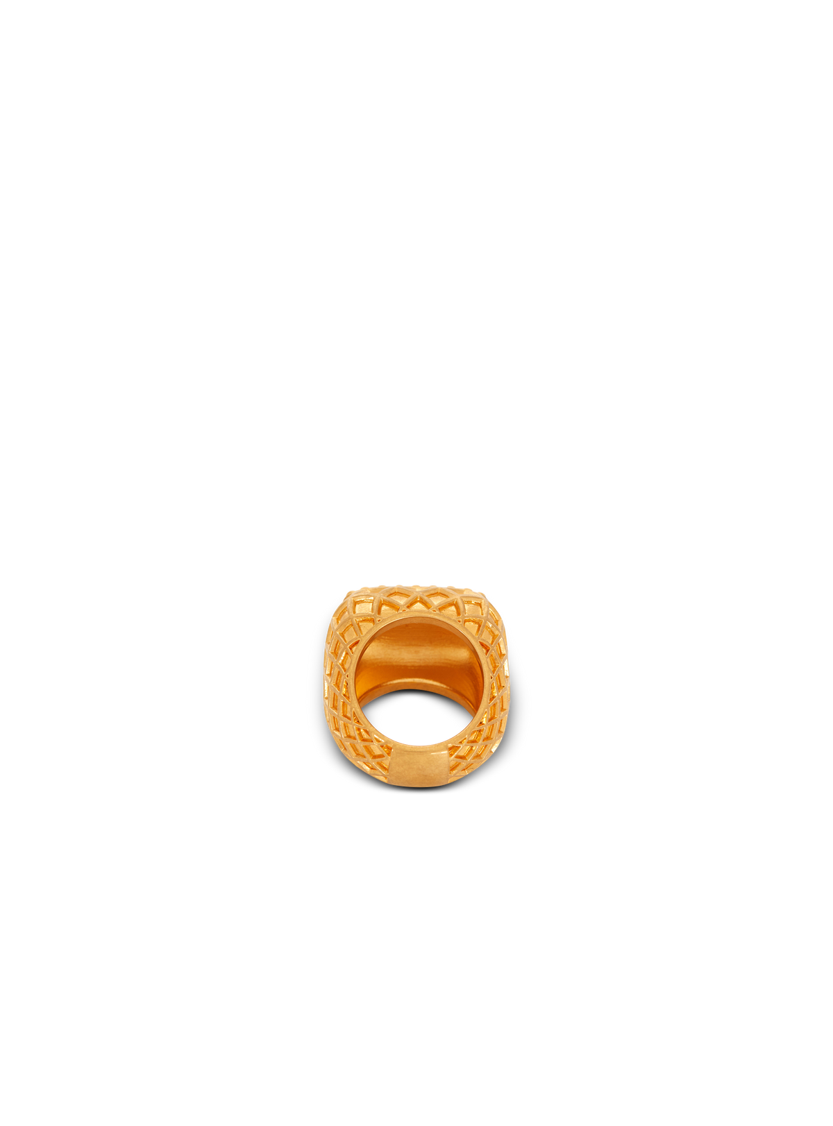 Bague résille balmain signature - Or