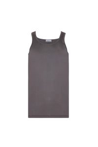 Débardeur à bords surpiqués - Gris