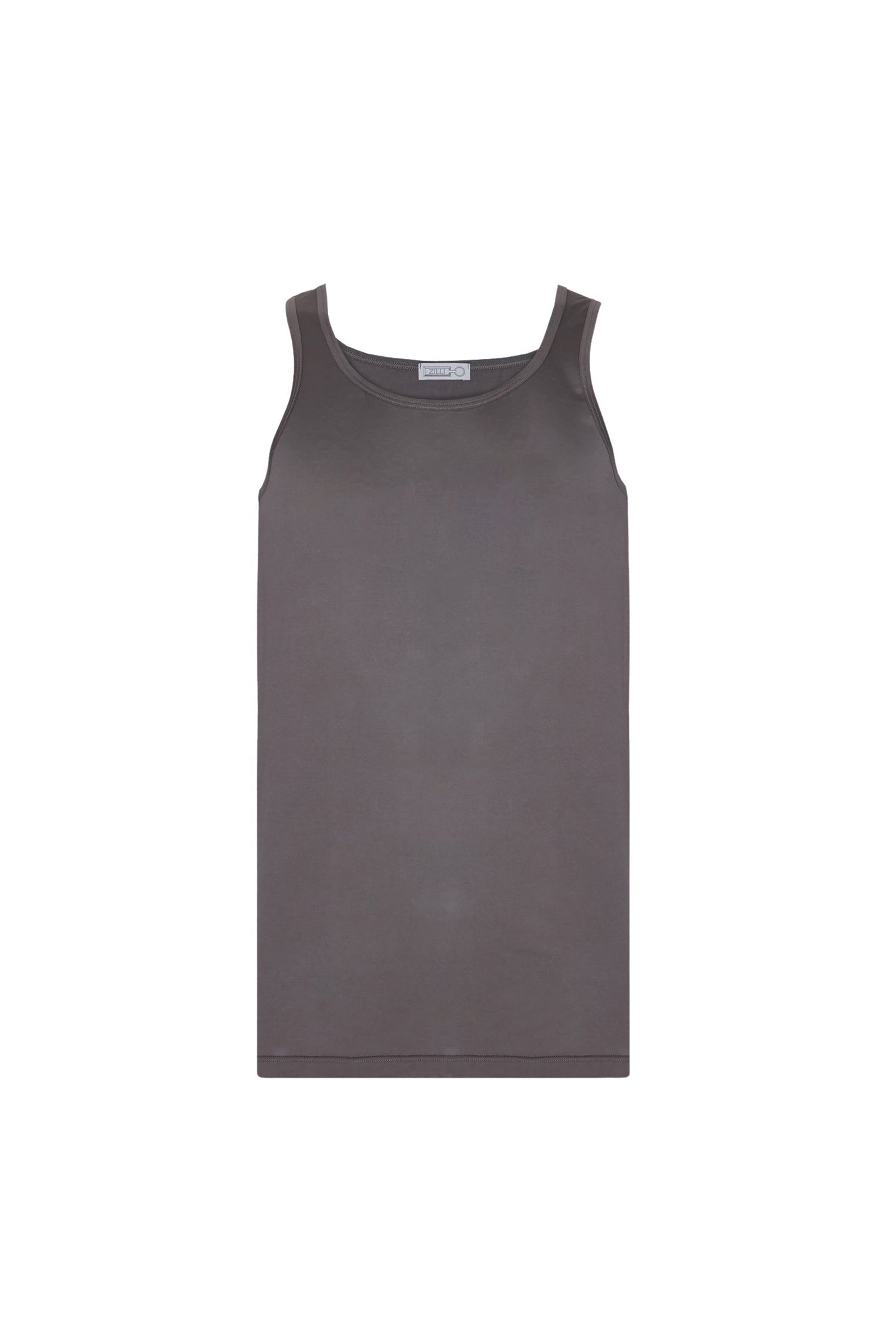 Débardeur à bords surpiqués - Gris