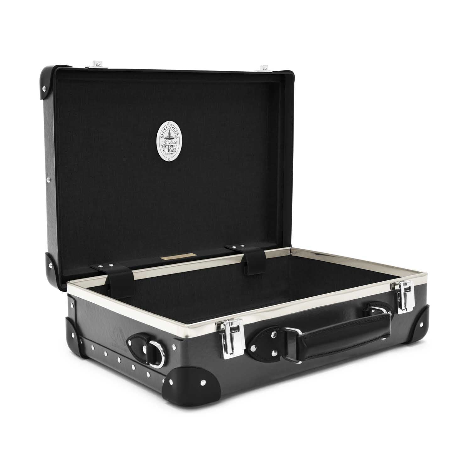 Petit porte-documents Centenary - Charbon de bois & Noir & Chrome
