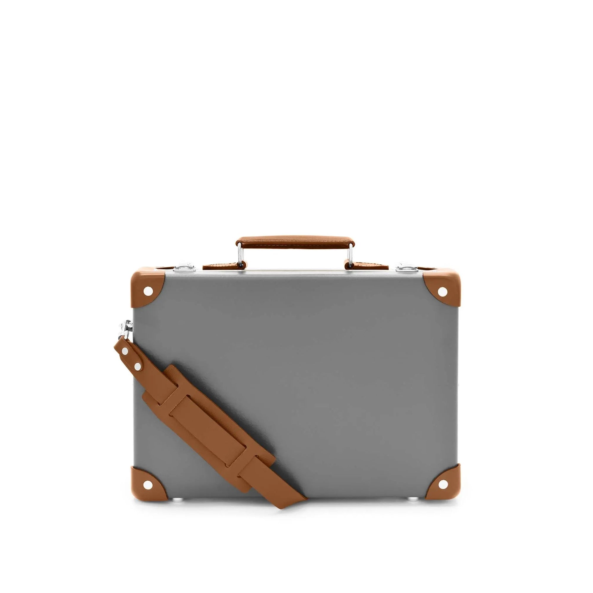 Petit porte-documents Centenary - Gris & Caramel & Chrome