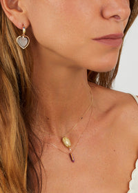 Mono boucle d'oreille Gabin n°2 en or jaune - Saphir & Cristal