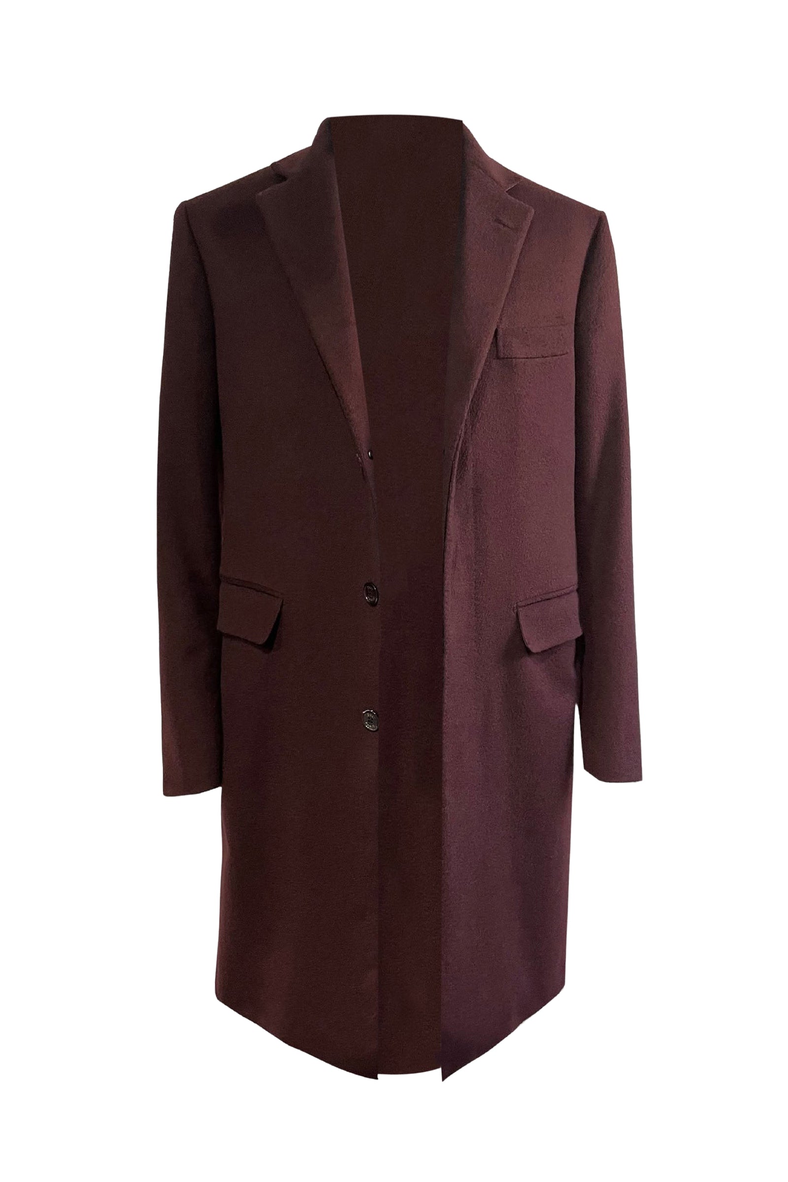Coat with cashmere pattern - Bordeaux