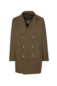 Veste croisée à surpiqûres - Vert