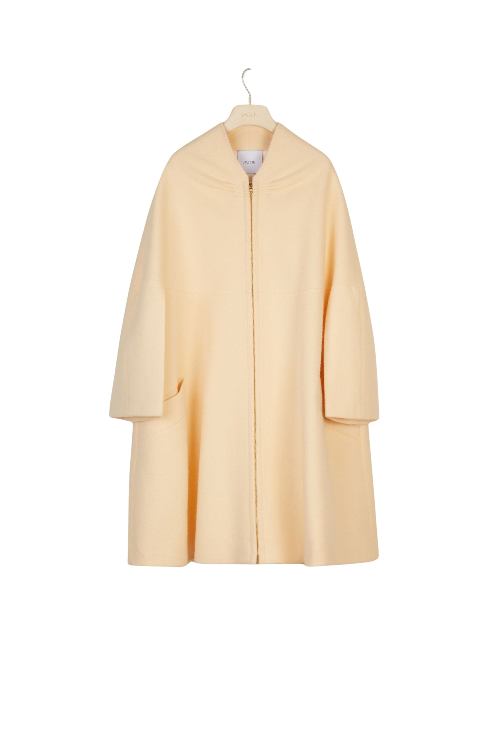 Oversized wool coat - Peach Blossom