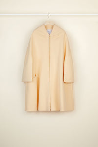 Manteau oversize en drap de laine en laine - Fleur de Pêche