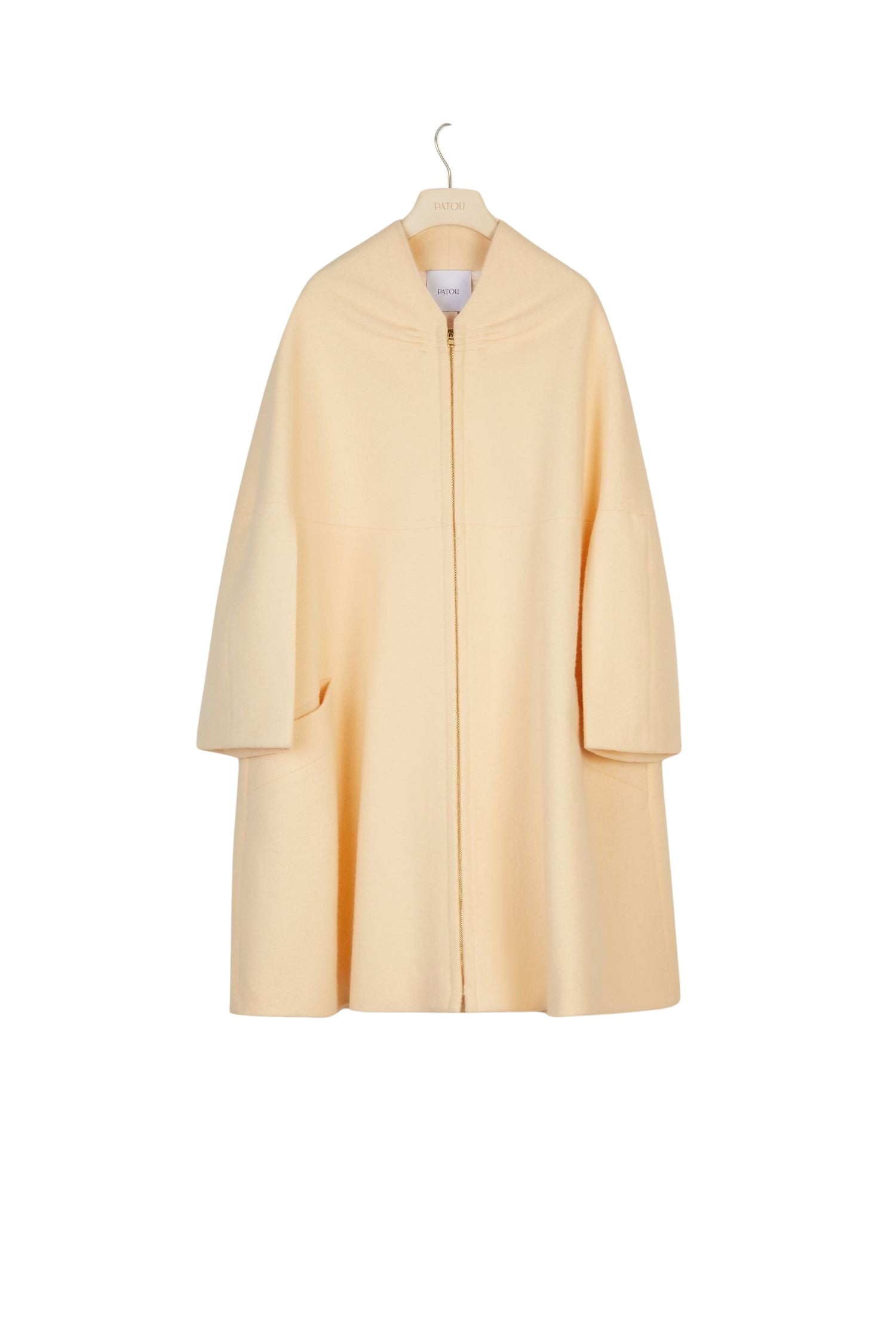 Manteau oversize en drap de laine - Fleur de Pêche