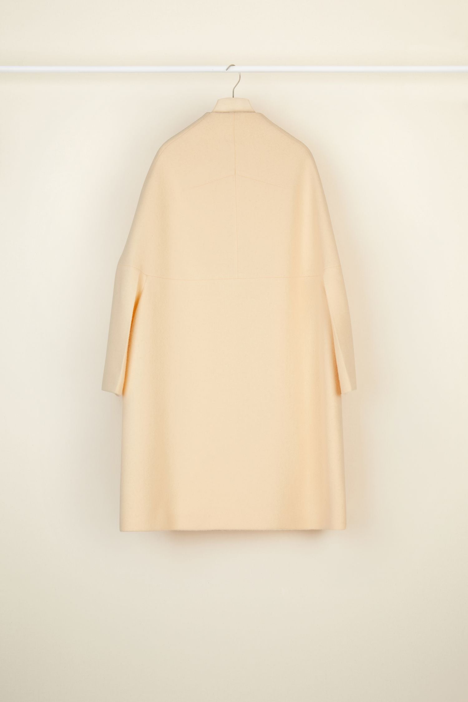 Manteau oversize en drap de laine - Fleur de Pêche