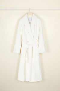 Corduroy trench coat - Perle