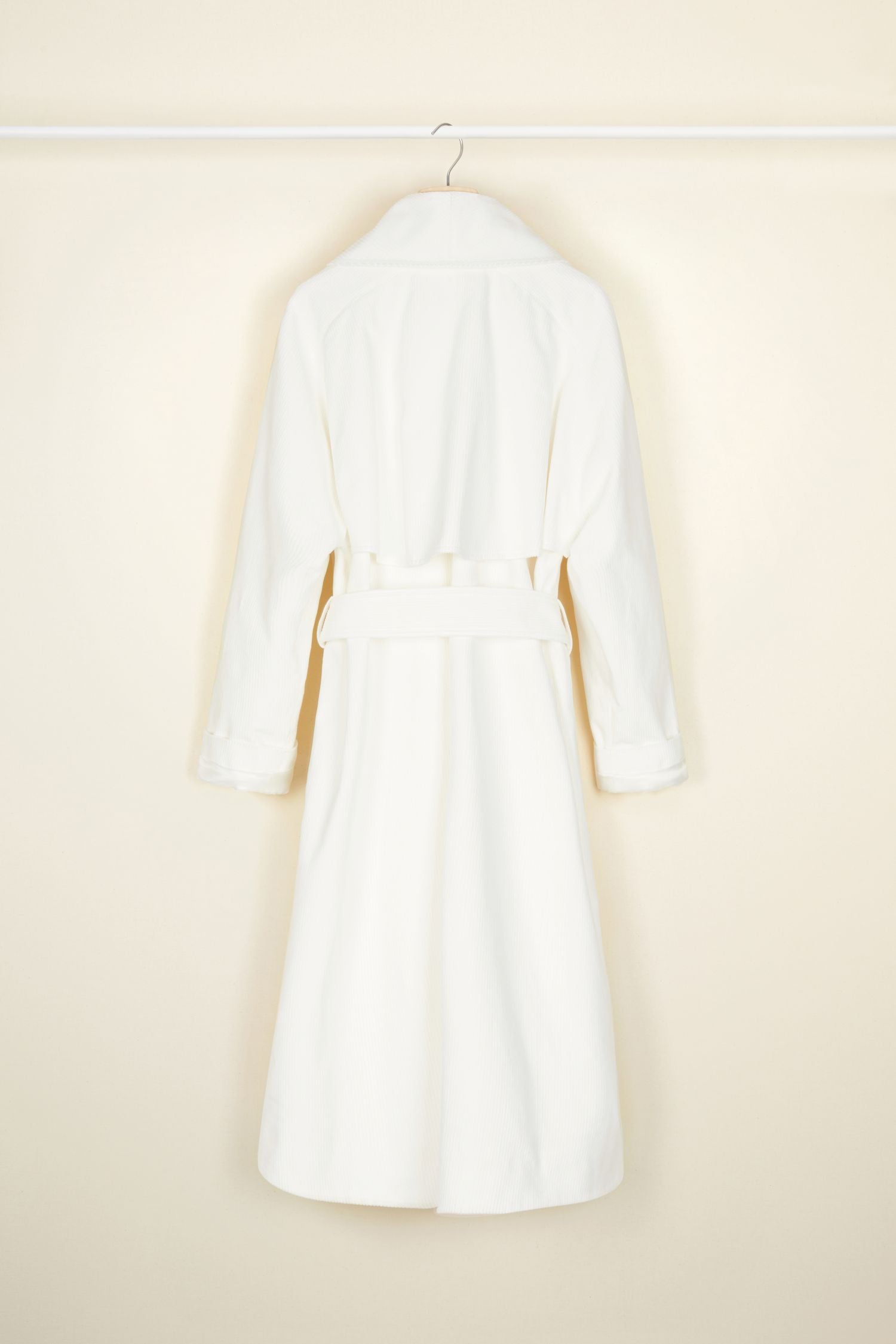 Corduroy trench coat - Pearl