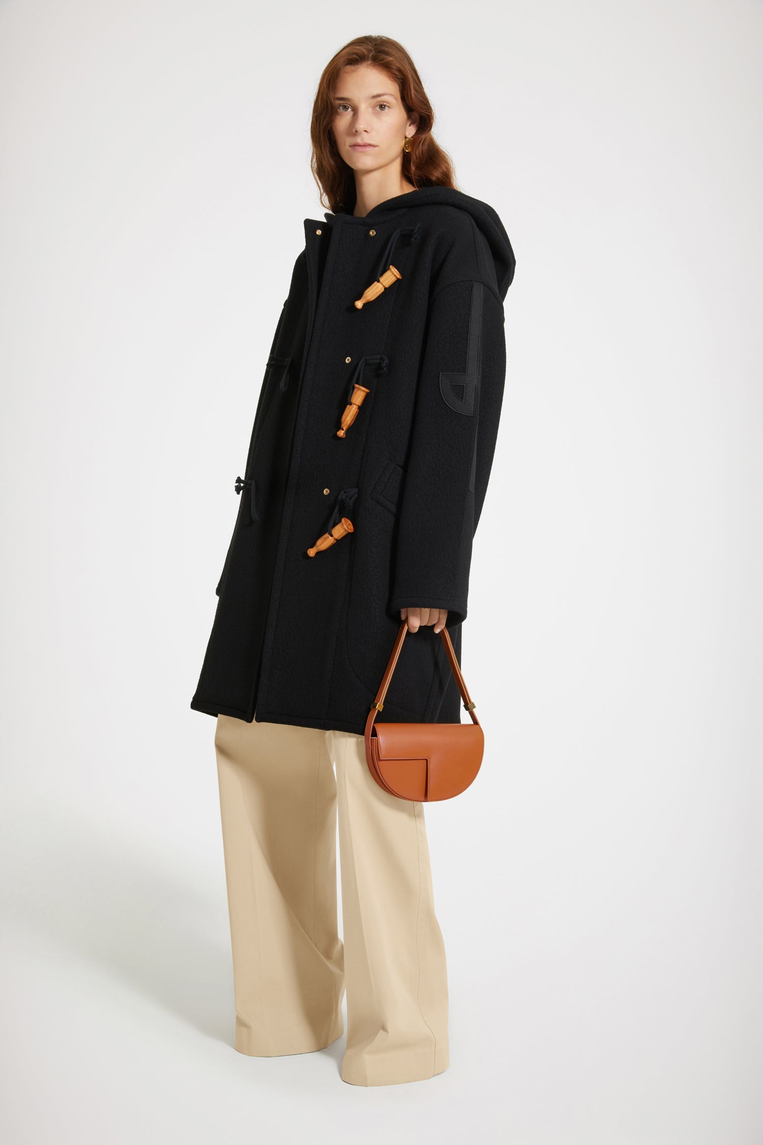 Duffle coat en cachemire et laine