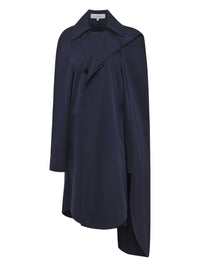 Trench-Coat Cape Asymétrique - Bright Navy