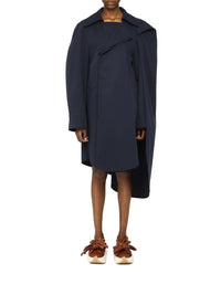 Trenchcoat asymétrique - Bright Navy