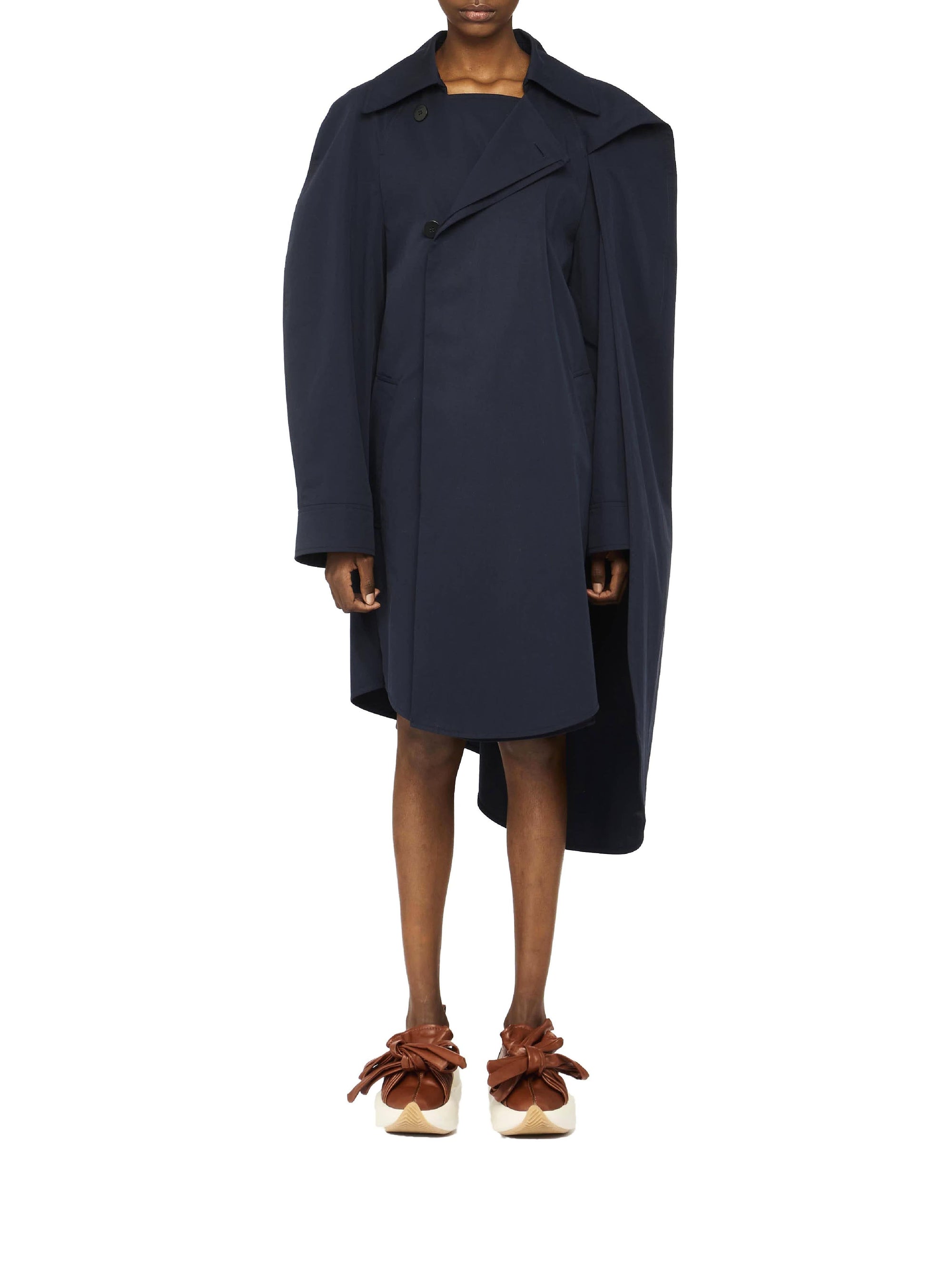 Trenchcoat asymétrique - Bright Navy