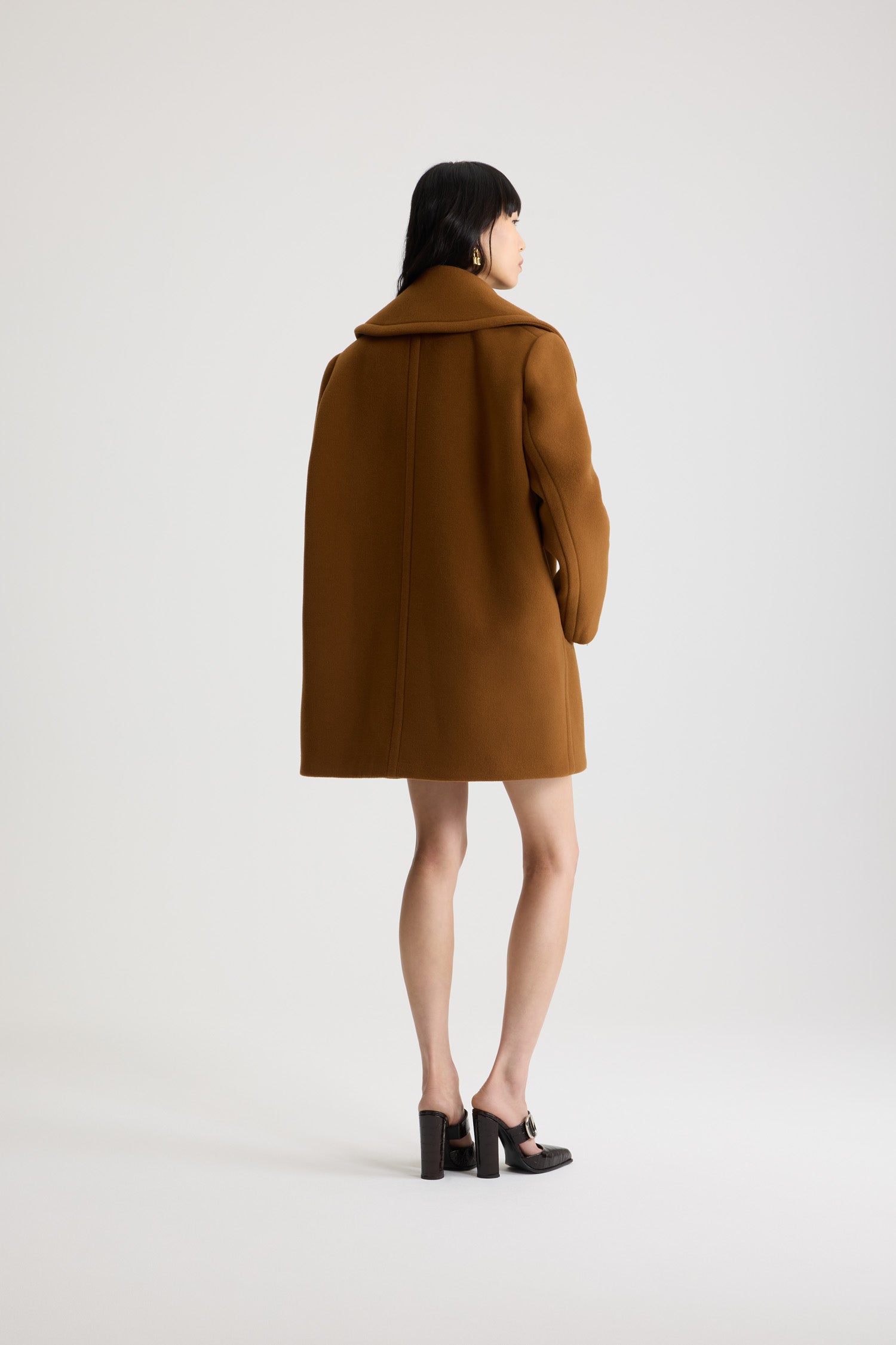 ZZ HORS LIGNE / Manteau croisé en laine - Noir