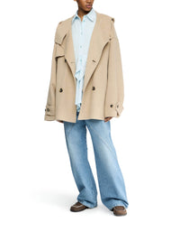 Caban oversize en laine - Clay Melange
