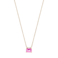 Collier Midnight & Cocktail en or rose 18 carats et topaze rose  - Rose