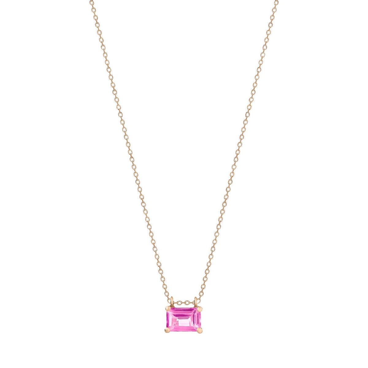 Collier Midnight & Cocktail en or rose 18 carats et topaze rose  - Rose