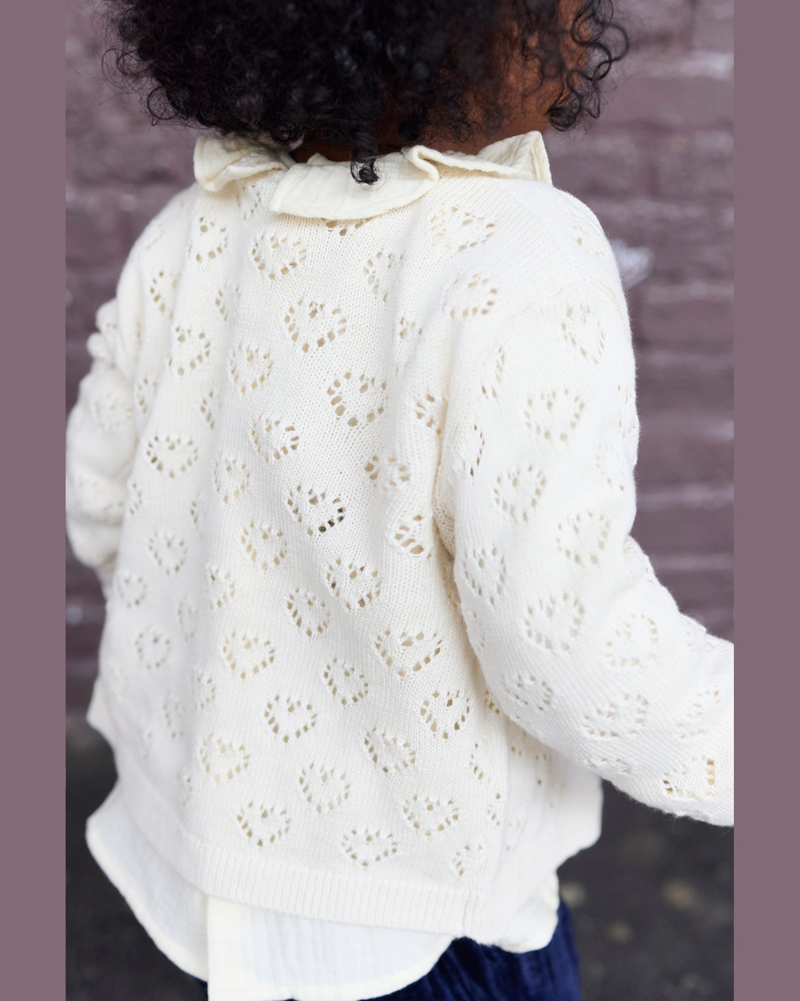 Cardigan Naissance - Crème Bonton