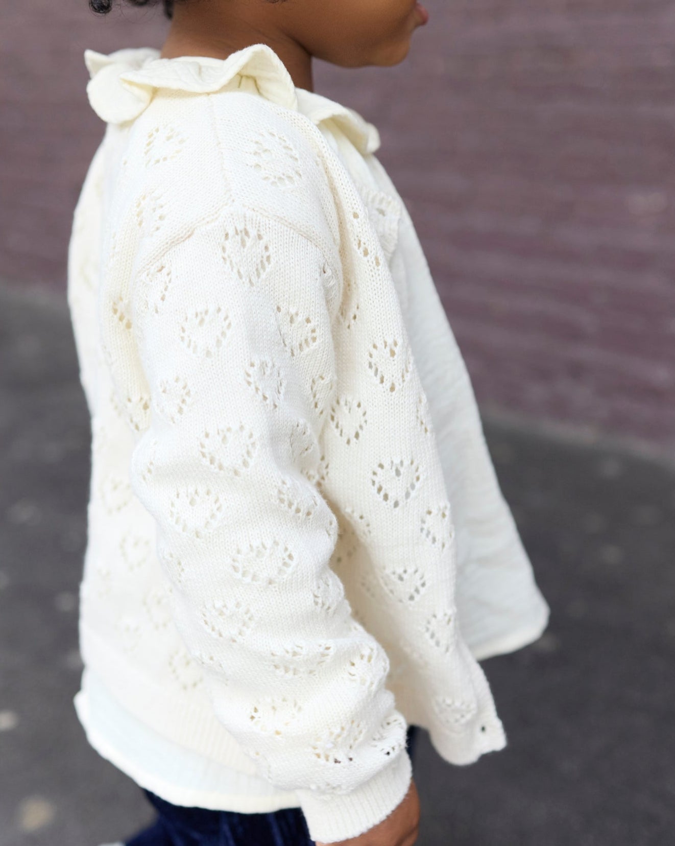 Cardigan Naissance - Crème Bonton