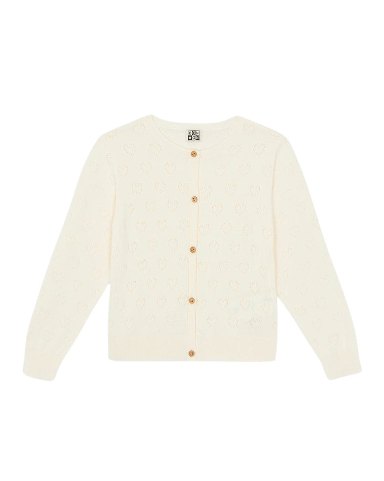 Heart cardigan - Crème Bonton