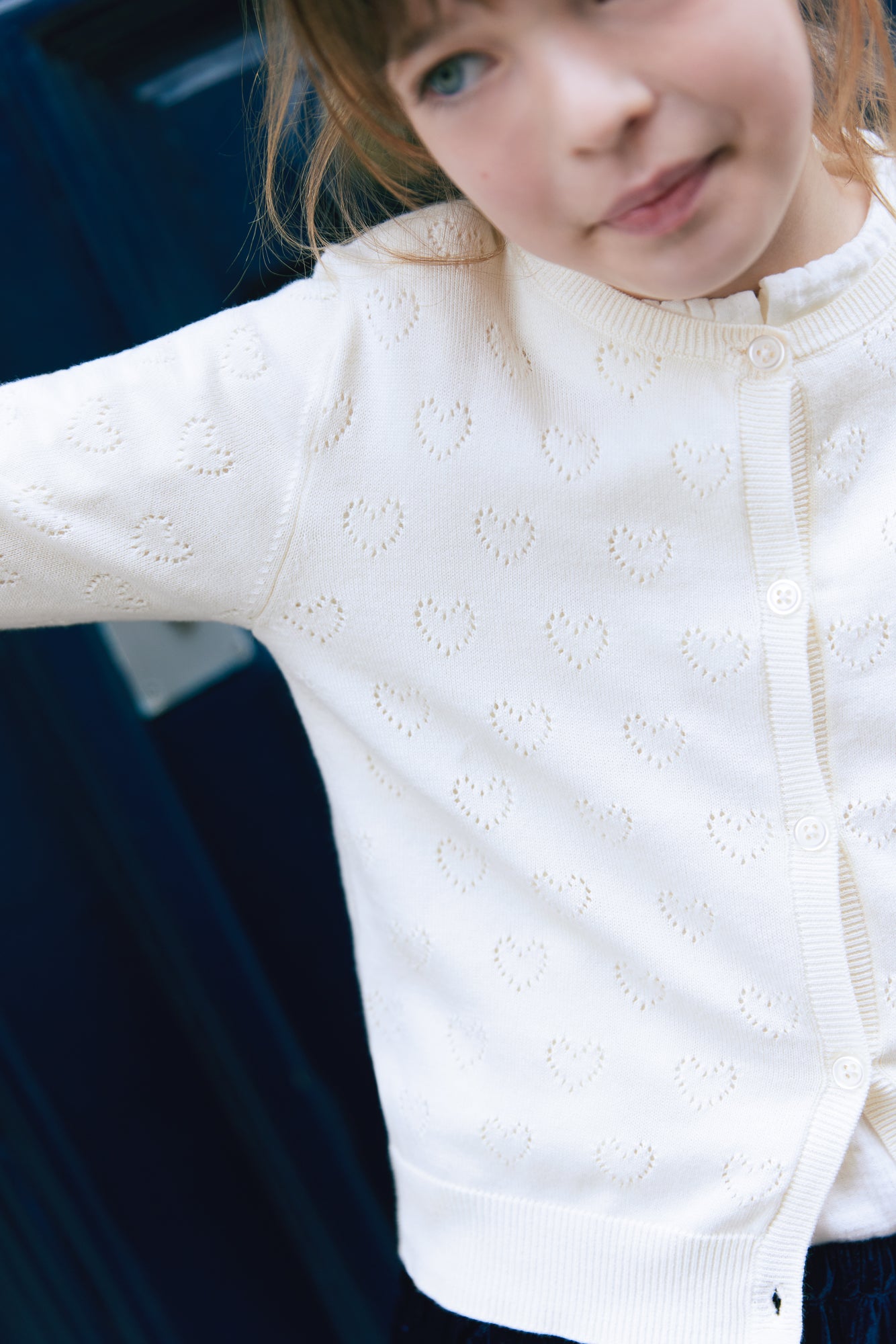 Heart cardigan - Crème Bonton