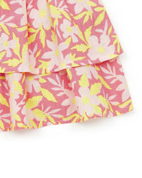 Jupe Ruches - Fleur Tamaris Rose
