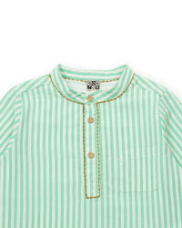 Chemise Think Outside - Rayure Verte