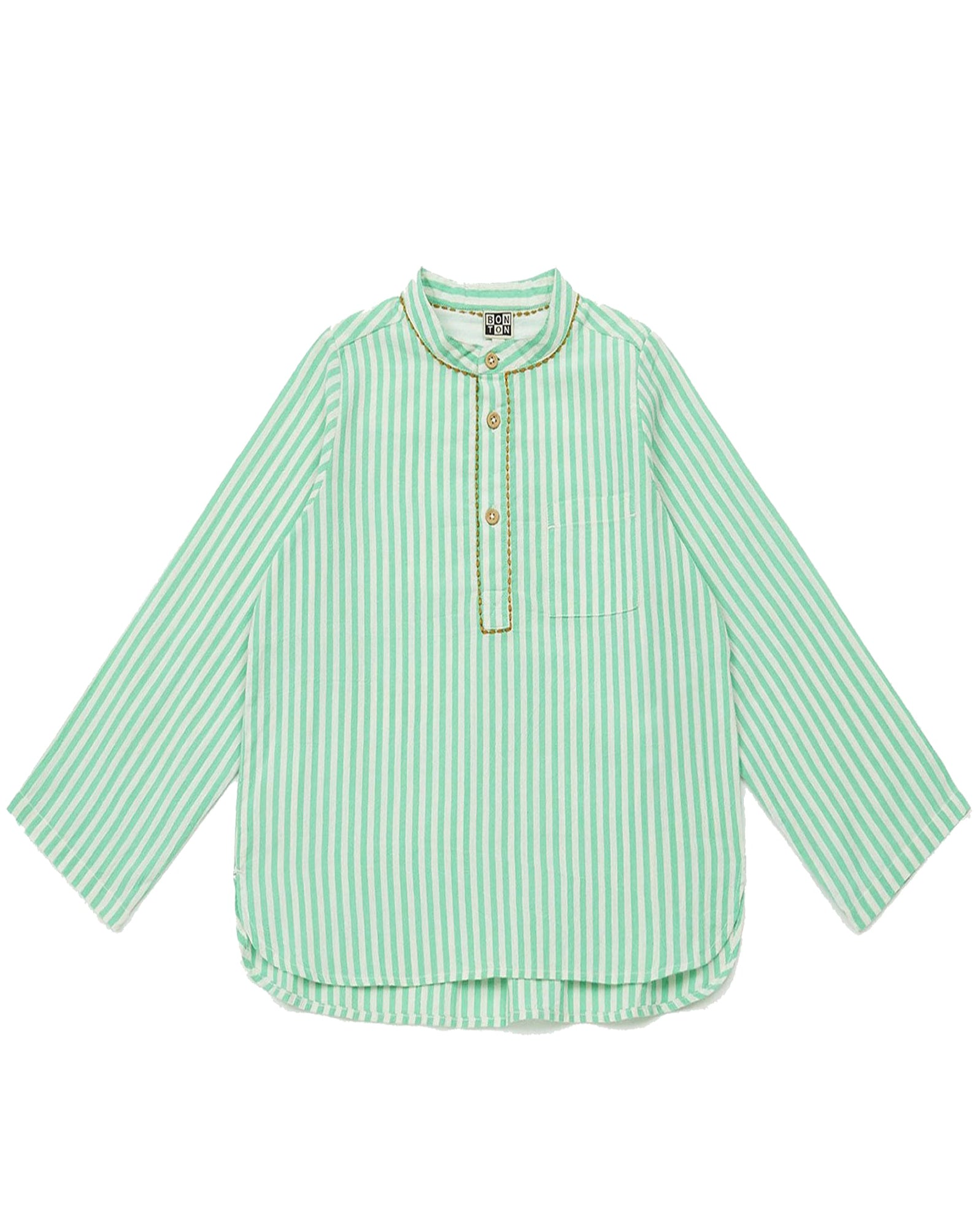 Chemise Think Outside - Rayure Verte